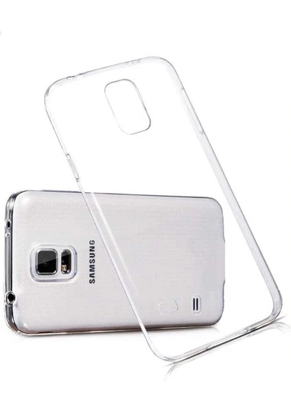 Samsung Galaxy S5 İ9600 Kılıf Şeffaf Silikon Hibrit Case Kapak