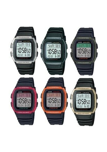 Casio W96 H Silikon Saat Kordonu