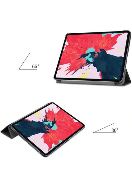 Apple iPad Air 10.9 2022 (5.nesil) Uyumlu Kılıf Smart Cover Standlı Akıllı 1-1 Tablet Kılıfı