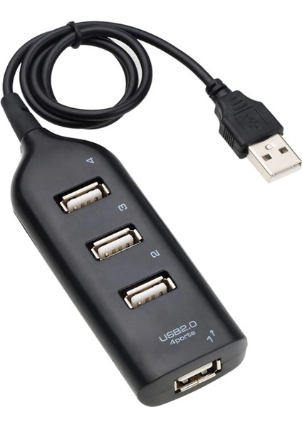 Çok Amaçlı 4 Port Girişli Güçlü USB 2.0 Port Çoklayıcı Çoğaltıcı Adaptör Switch Splitter Hub-