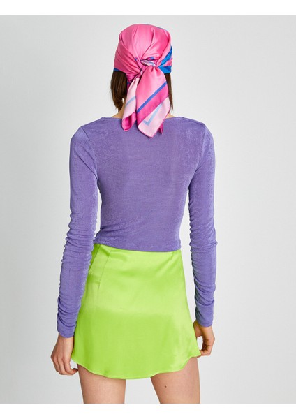 Uzun Kollu Tişört Büzgülü fırsatları