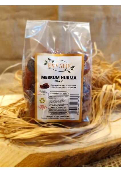 Evvahe Doğal Mebrum Hurma (250Gr)