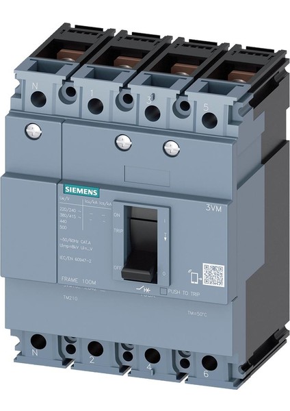 3VM1010-3ED42-0AA0 Kompakt Şalter 100A 25KA 4K