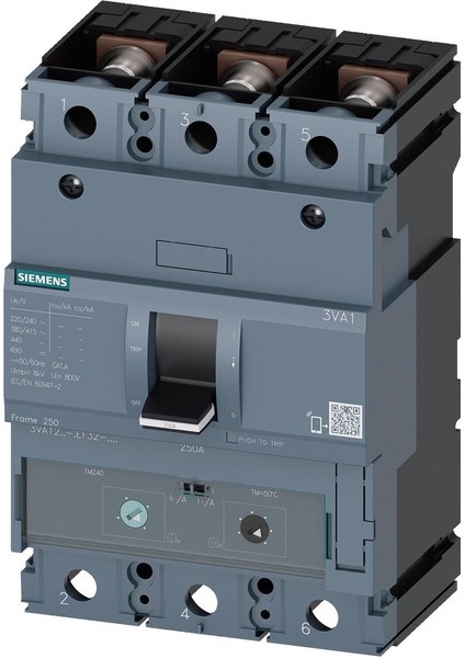 3VA1220-5EF32-0AA0 140-200A Kompakt Termik Manyetik Şalter 3 Kutup