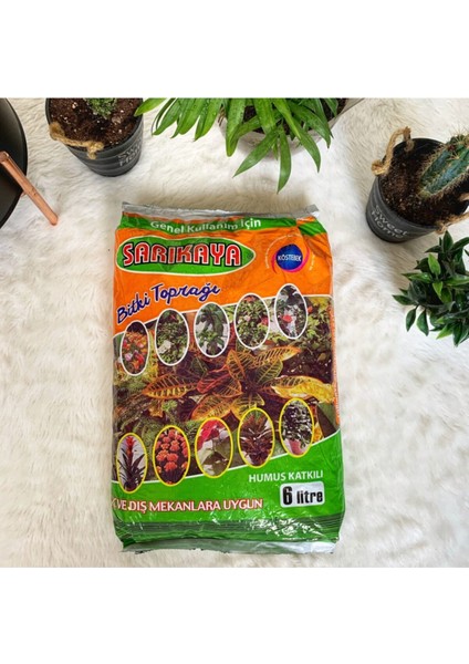 Humus Katkılı Sarıkaya Bitki Toprağı 6 Lt