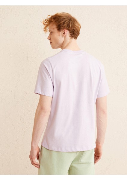 Bisiklet Yaka Pamuk Oversize Basic T-Shirt