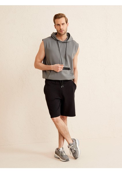 Pamuk Regular Fit Sweat Şort