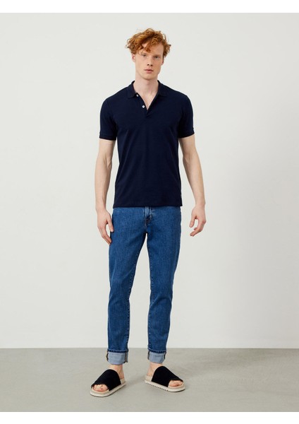 Polo Yaka Pamuklu Slim Fit Basic T-Shirt