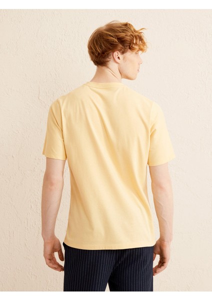 Bisiklet Yaka Pamuk Oversize Basic T-Shirt