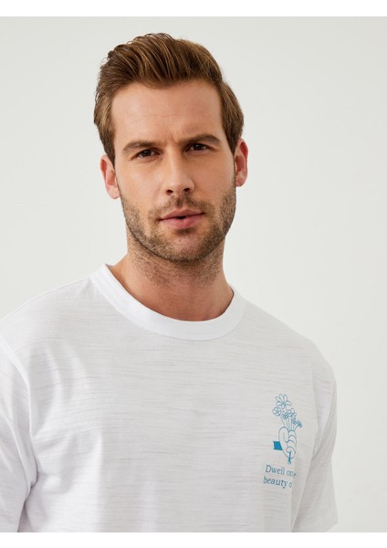Bisiklet Yaka Pamuk Oversize Baskılı T-Shirt modelleri