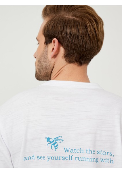 Bisiklet Yaka Pamuk Oversize Baskılı T-Shirt fırsatları