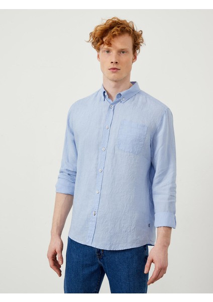 Keten Regular Fit Basic Gömlek