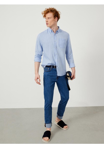 Keten Regular Fit Basic Gömlek