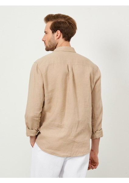 Keten Regular Fit Basic Gömlek