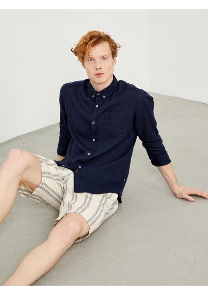 Keten Regular Fit Basic Gömlek