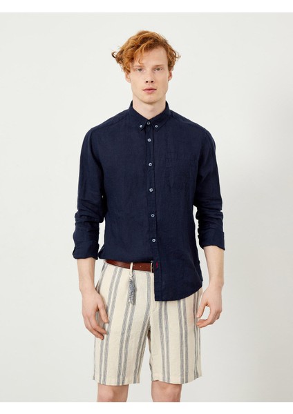 Keten Regular Fit Basic Gömlek