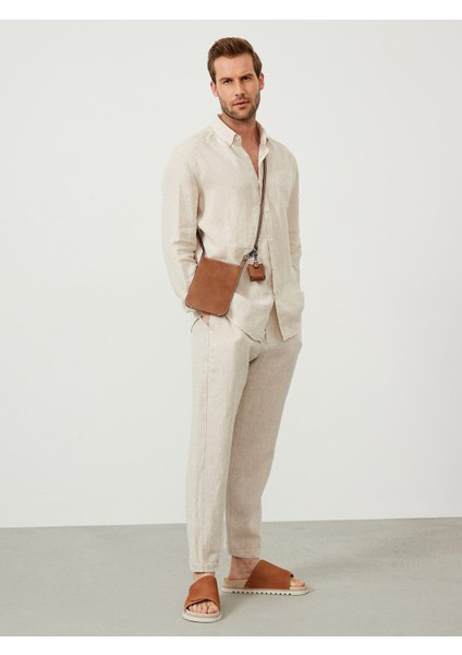 Keten Regular Fit Basic Gömlek