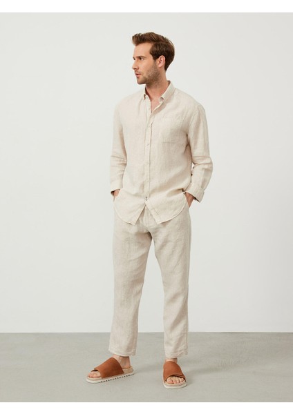 Keten Regular Fit Basic Gömlek modelleri