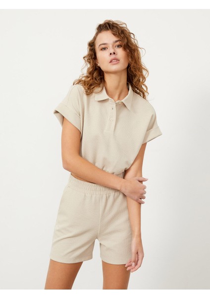 Polo Yaka Pamuklu Rahat Kesim T-Shirt fiyatları