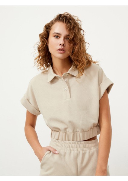 Polo Yaka Pamuklu Rahat Kesim T-Shirt modelleri