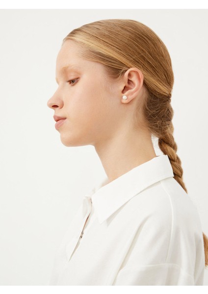 Polo Yaka Pamuk Oversize T-Shirt modelleri