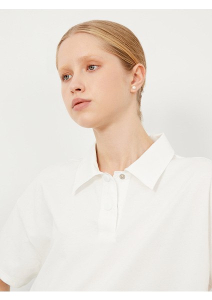 Polo Yaka Pamuk Oversize T-Shirt fırsatları