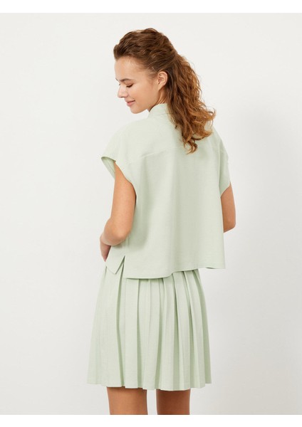 Polo Yaka Pamuk Oversize T-Shirt