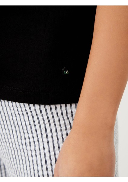 Polo Yaka Pamuk Rahat Kesim Basic T-Shirt