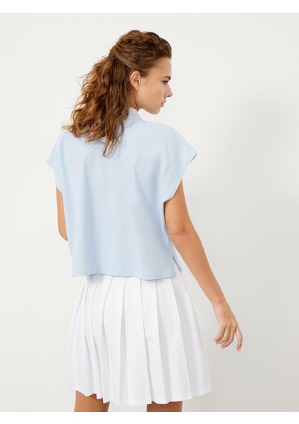 Polo Yaka Pamuk Oversize T-Shirt