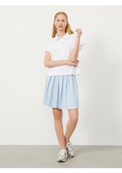 Polo Yaka Pamuk Oversize T-Shirt