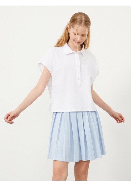 Polo Yaka Pamuk Oversize T-Shirt