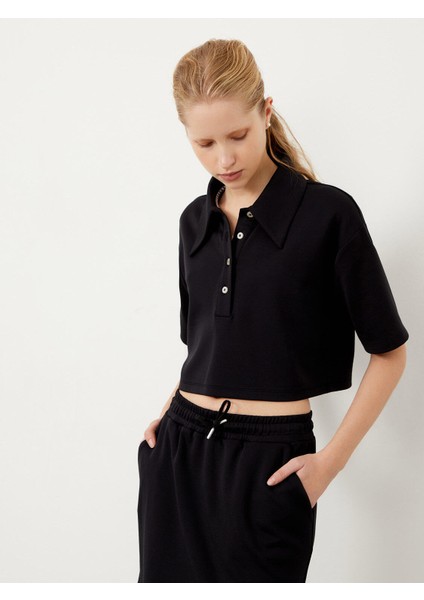 Polo Yaka Rahat Kesim Modal T-Shirt fiyatları