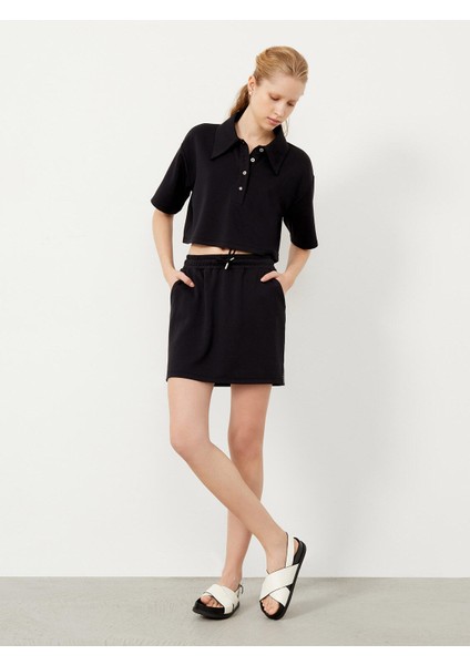 Polo Yaka Rahat Kesim Modal T-Shirt modelleri
