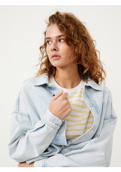 Pamuk Oversize Denim Ceket
