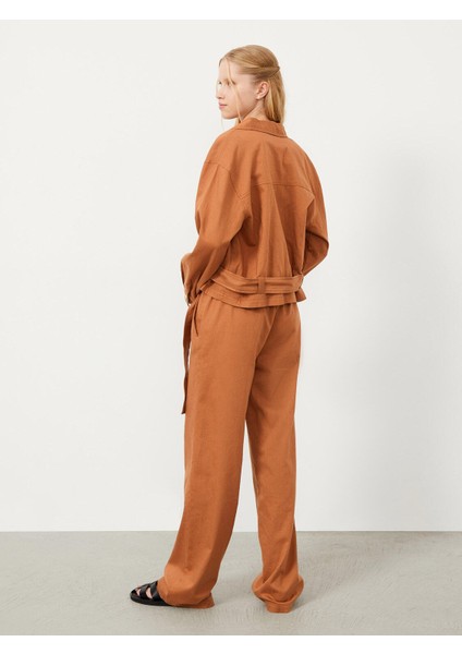 Polo Yaka Pamuk Oversize Ceket