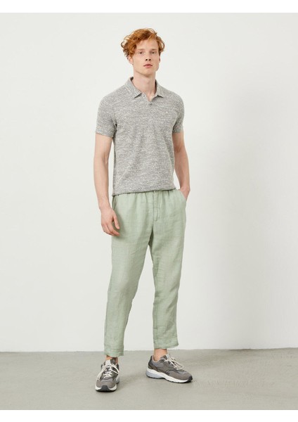 Keten Regular Fit Basic Pantolon