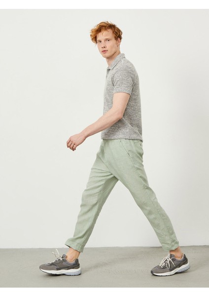 Keten Regular Fit Basic Pantolon