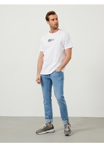 Bisiklet Yaka Pamuk Oversize Baskılı T-Shirt modelleri