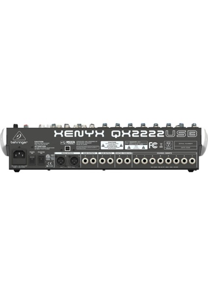QX2222USB 22-In 2/2-Bus Mix With Klark Teknık Multi-Fx Pro. Wireless Op. And Usb/audio