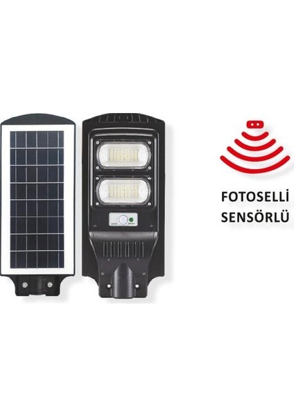 Güneş Enerjili Bahçe Aydınlatma Direği 60w Solar Sokak Lambası