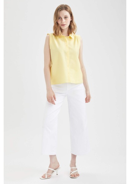 Relax Fit Basic Kolsuz Gömlek V0636AZ21HS