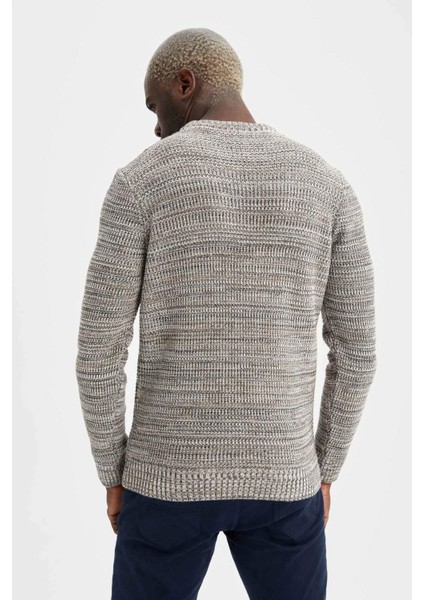 Regular Fit Bisiklet Yaka Triko Kazak N9902AZ20WN