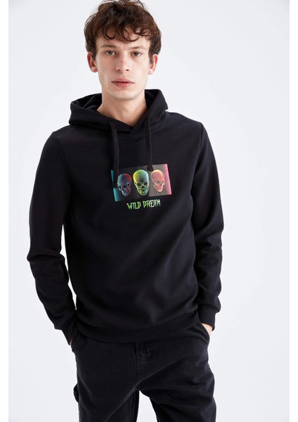 Slim Fit Kapüşonlu Sweatshirt V5923AZ21WN