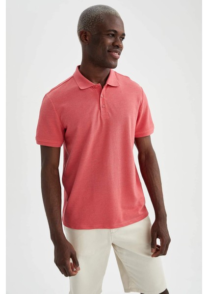 Regular Fit Polo Yaka Basic Pamuklu Penye Tişört T0126AZ21SP indirimleri