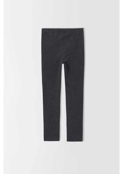 Kız Çocuk Slim Fit Okula Dönüş Basic Uzun Tayt J0226A620AU modelleri