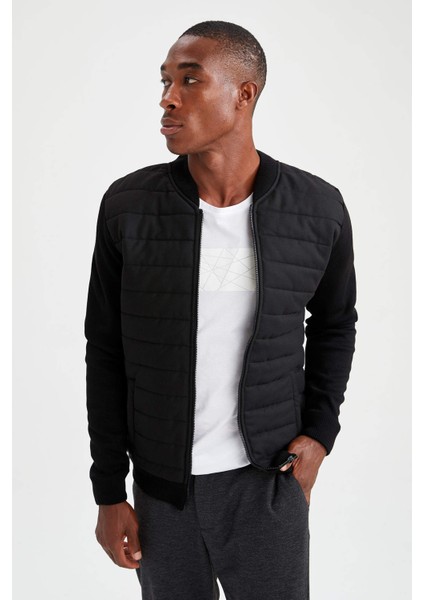 Fermuarlı Kolej Yaka Bomber Hırka R4164AZ21AU