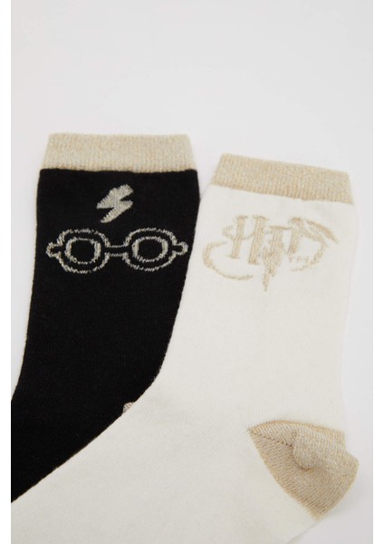 Kız Çocuk Harry Potter Lisanslı 2'li Soket Çorap U0931A621SP