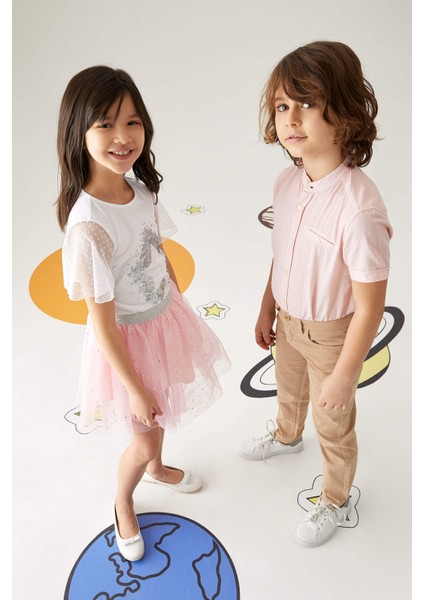 Erkek Çocuk Basic Dokuma Pantolon T0215A621SP