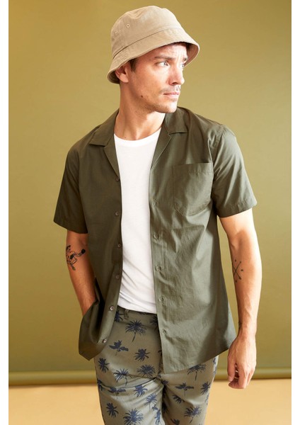 Modern Fit Basic Kısa Kollu Gömlek U2457AZ21SM