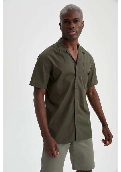 Modern Fit Basic Kısa Kollu Gömlek U2457AZ21SM